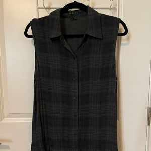 Theory Drop-Waist Checkered Dress NWOT
